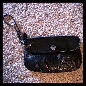 Coach wristlet in black